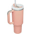 1.2L Tumbler with Handle Straw Lid, Stainless Steel Travel Mug - Cinnamon